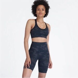 Spanx Black Camo Seamless Look At Me Now Shapewear Biker Shorts NWT Women Medium